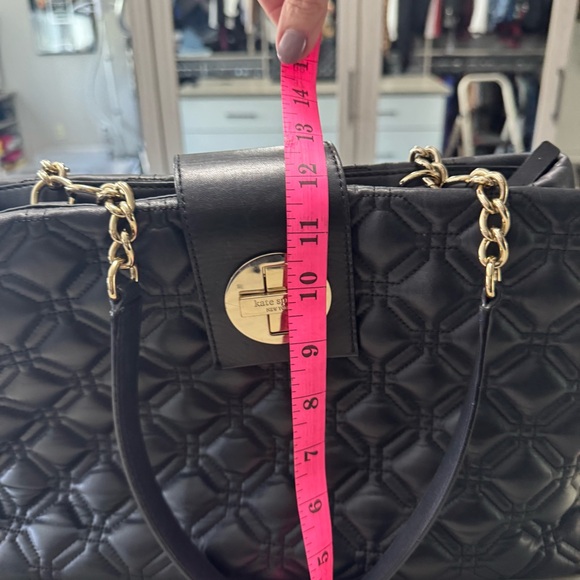 Kate Spade Astor Court Elena Black Quilted Leather Chain Handle Shoulder Bag - Picture 4 of 8
